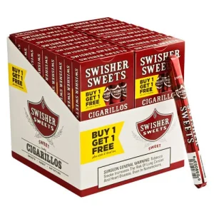 Swisher Sweets Cigarillos 100 Pack box of 100