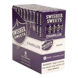 Swisher Sweets Grape 5 Packs box of 50